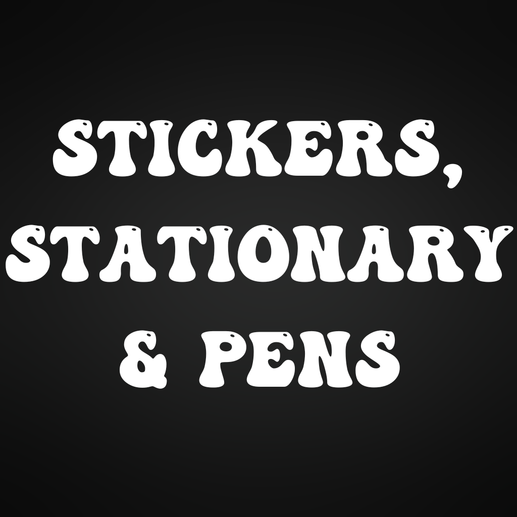 Stickers, Stationary & Pens