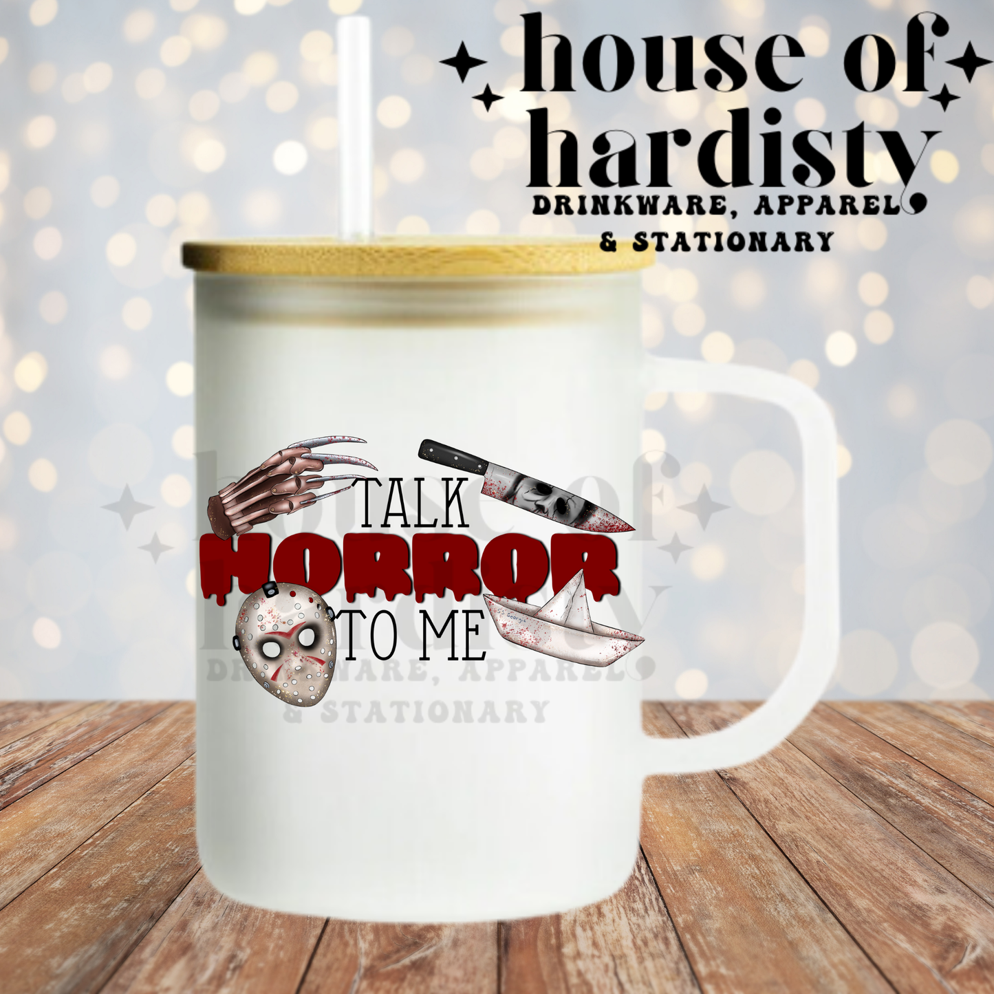 Talk Horror To Me | 16oz Hot & Cold Glass Cup