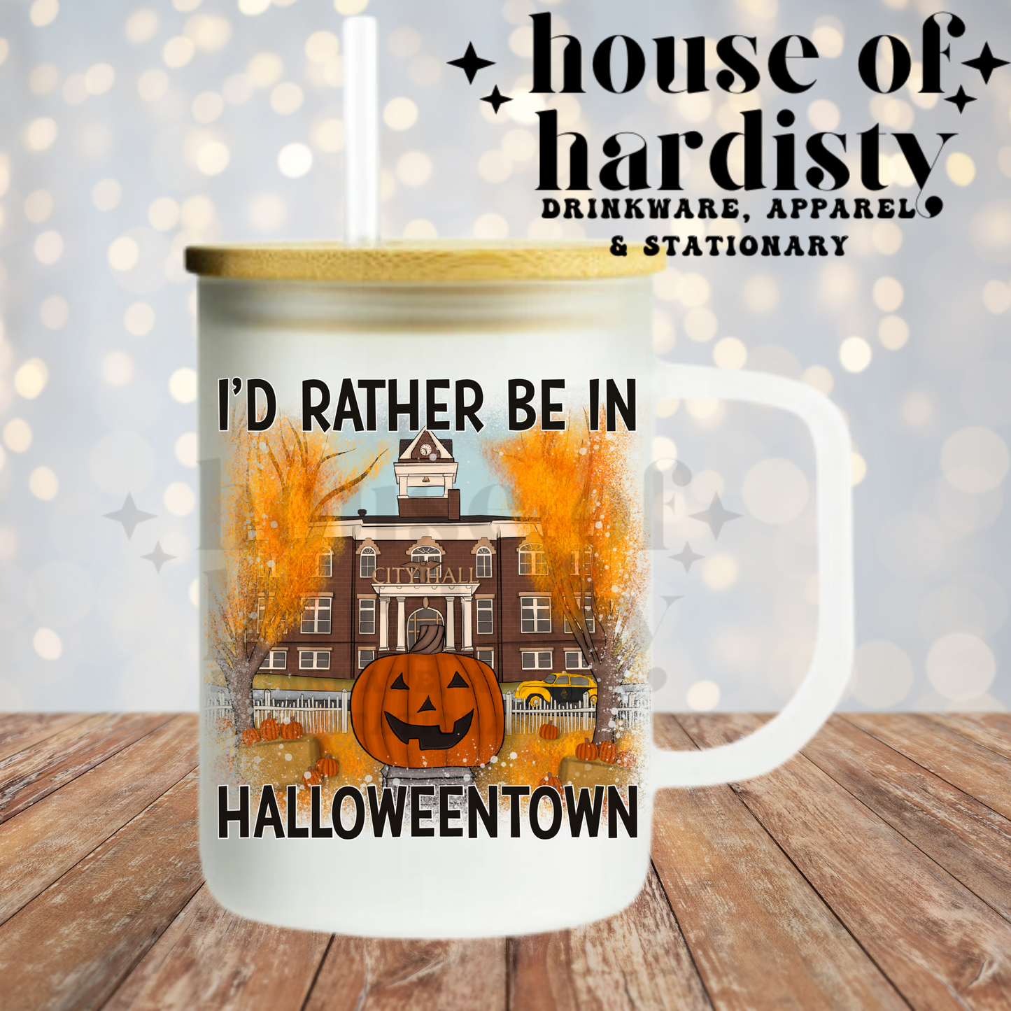 Halloween Town | 16oz Hot & Cold Glass Cup