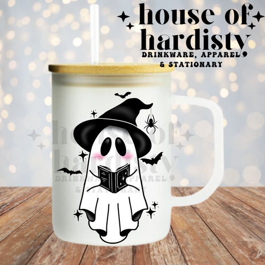 Spooky Bookish Ghoul | 16oz Hot & Cold Glass Cup