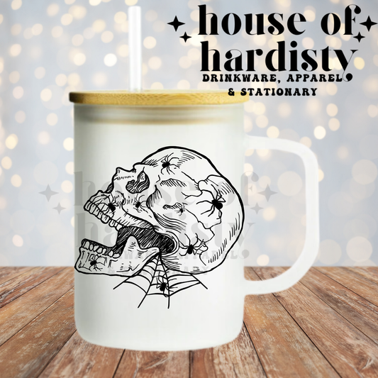 Spider Skull | 16oz Hot & Cold Glass Cup