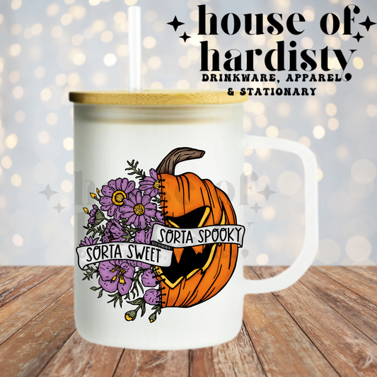 Sorta Sweet Sorta Spooky | 16oz Hot & Cold Glass Cup