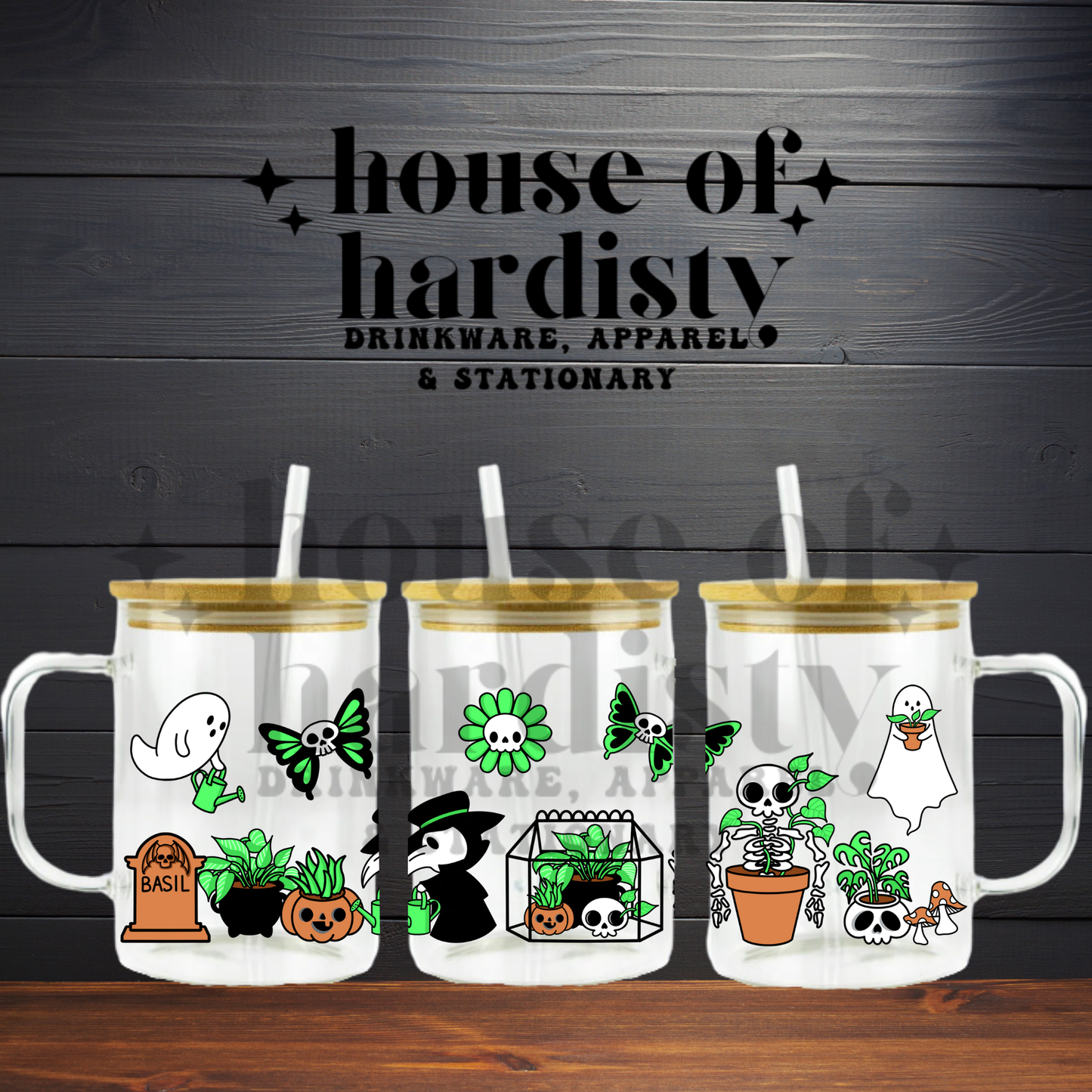 Spooky Garden | 16oz Hot & Cold Glass Cup