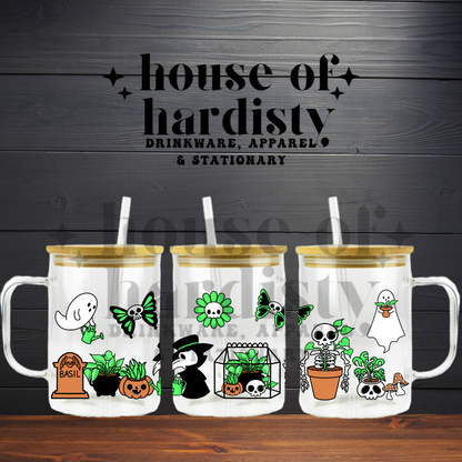 Spooky Garden | 16oz Hot & Cold Glass Cup