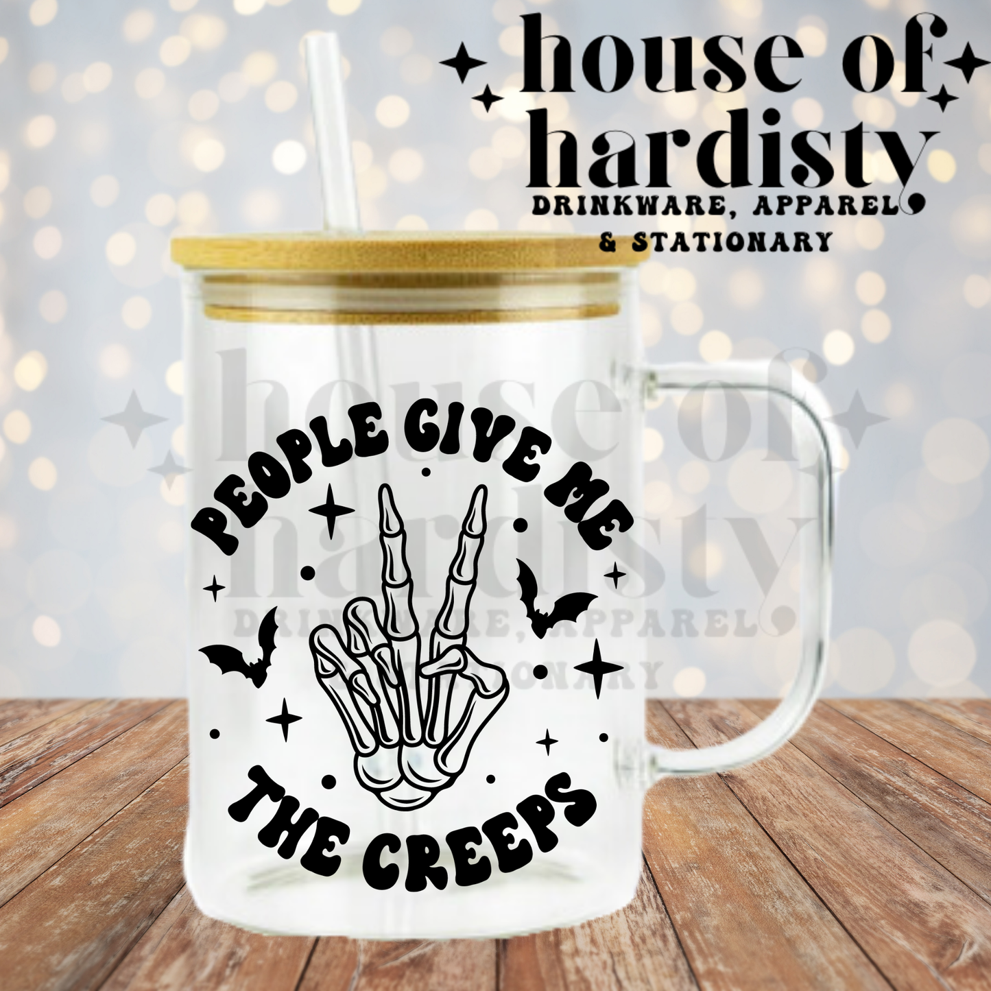 People Give Me The Creeps | 16oz Hot & Cold Glass Cup