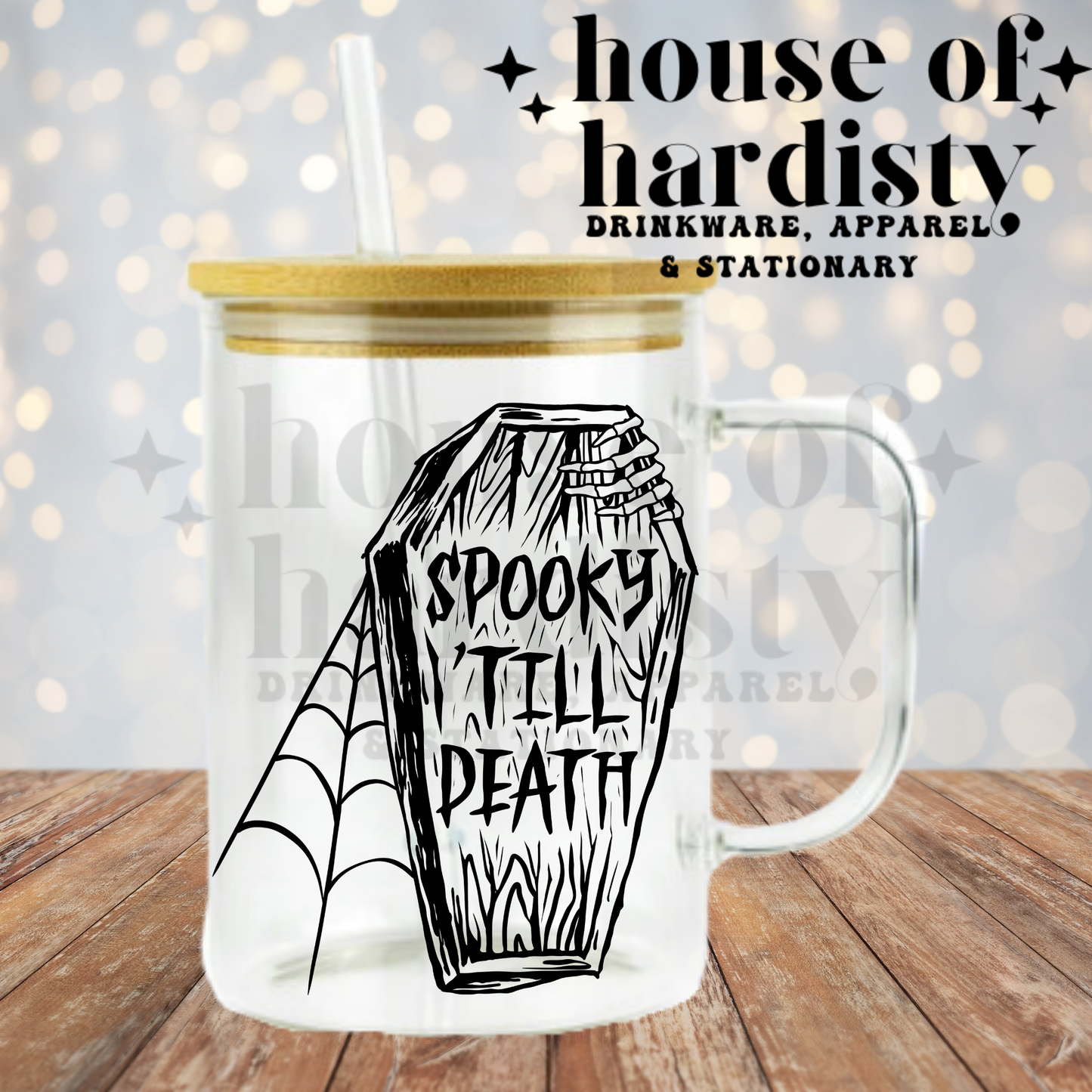 Spooky 'Till Death | 16oz Hot & Cold Glass Cup