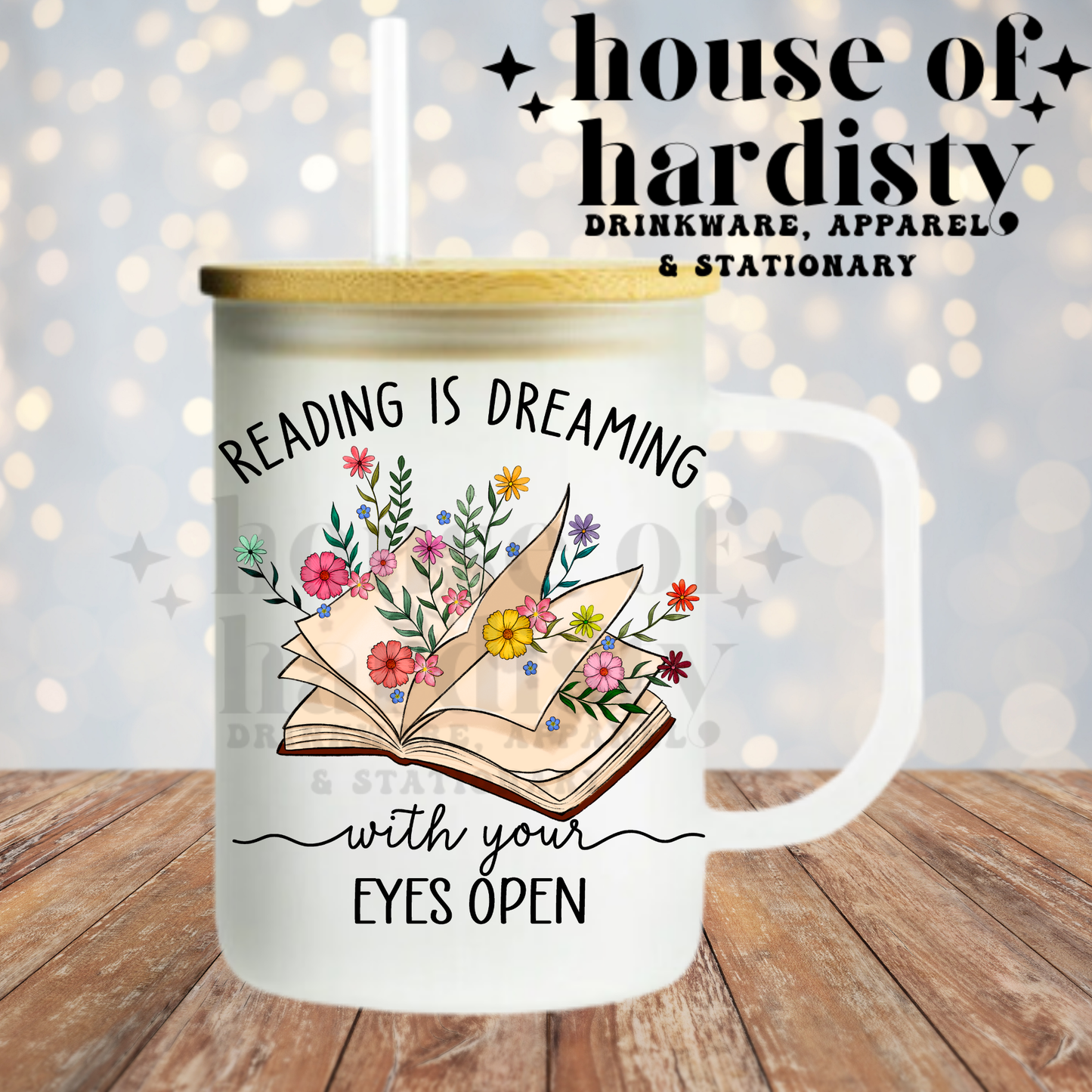 Reading is Dreaming | 16oz Hot & Cold Glass Cup