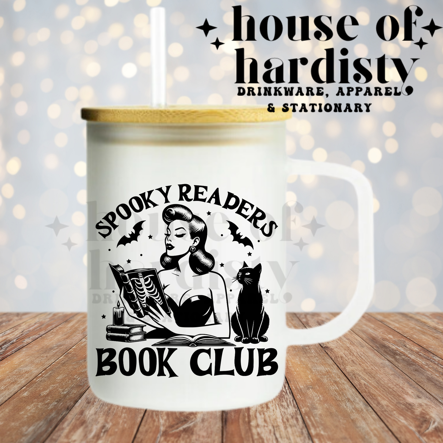 Spooky Readers Book Club | 16oz Hot & Cold Glass Cup