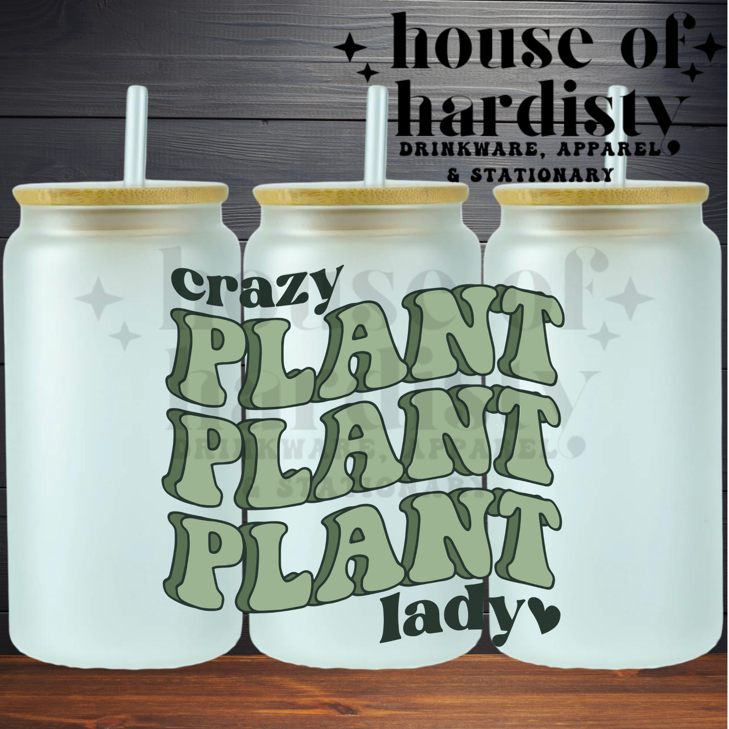 Crazy Plant Lady | 16oz Hot & Cold Glass Cup