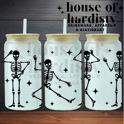 Dancing Skellies | 16oz Hot & Cold Glass Cup