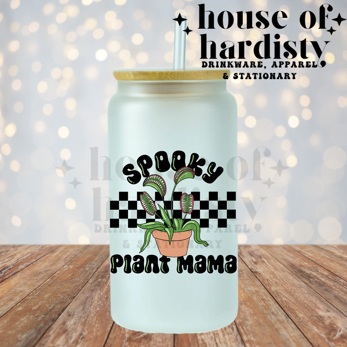 Spooky Plant Mama | 16oz Hot & Cold Glass Cup