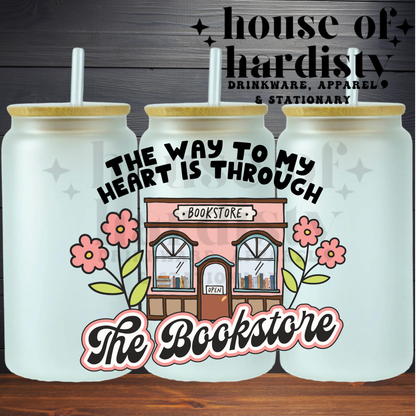 Through The Bookstore | 16oz Hot & Cold Glass Cup