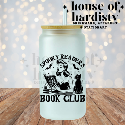 Spooky Readers Book Club | 16oz Hot & Cold Glass Cup