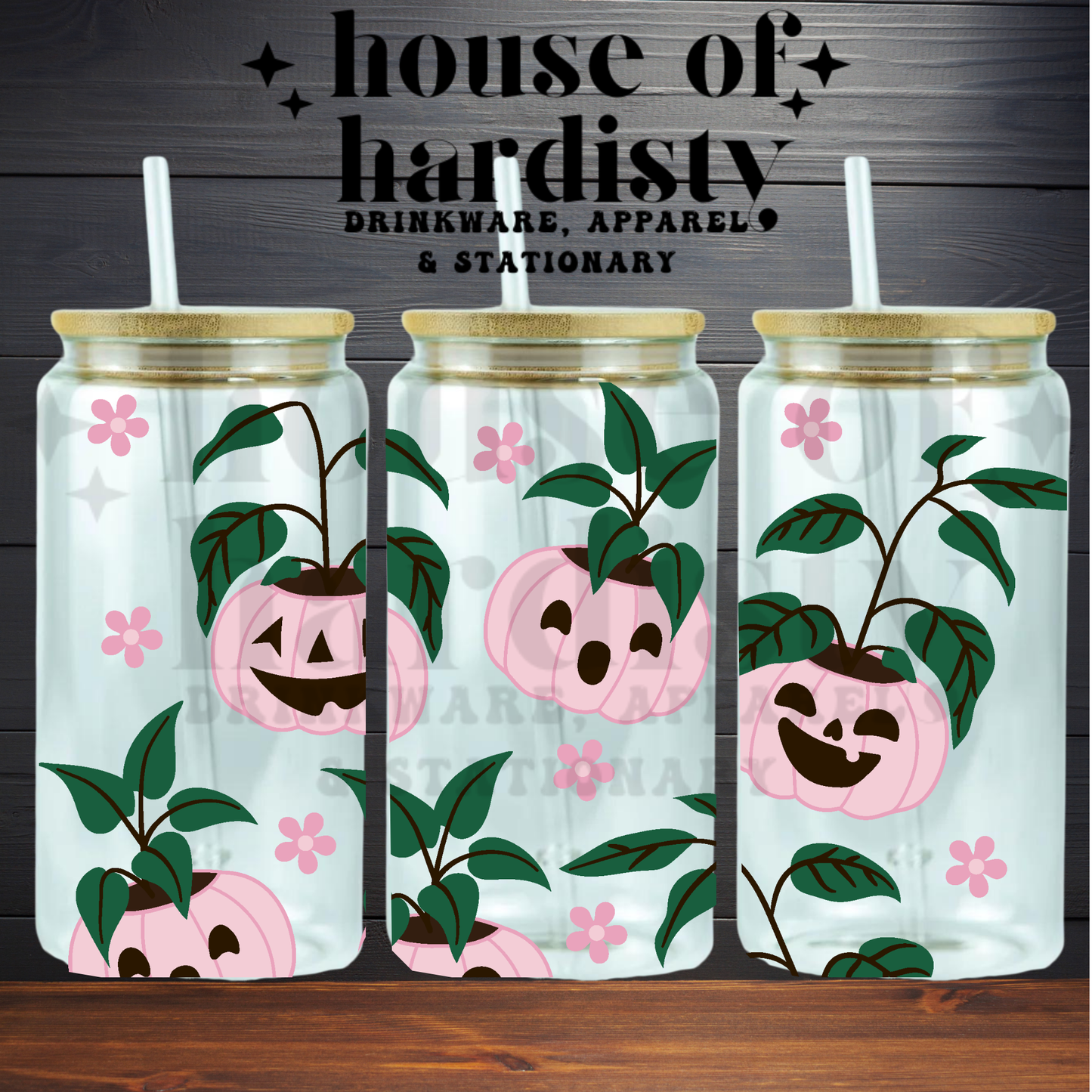 Plant-O-Lanterns | 16oz Hot & Cold Glass Cup