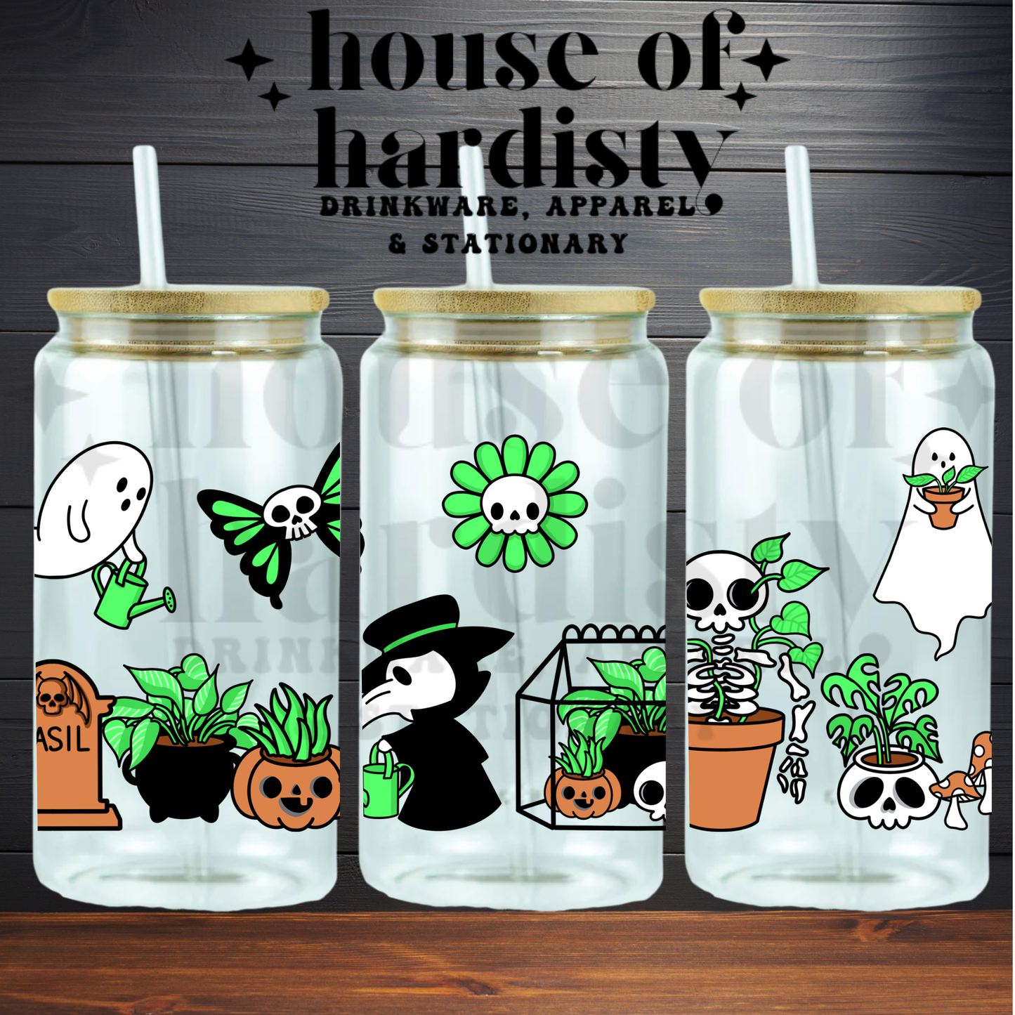 Spooky Garden | 16oz Hot & Cold Glass Cup