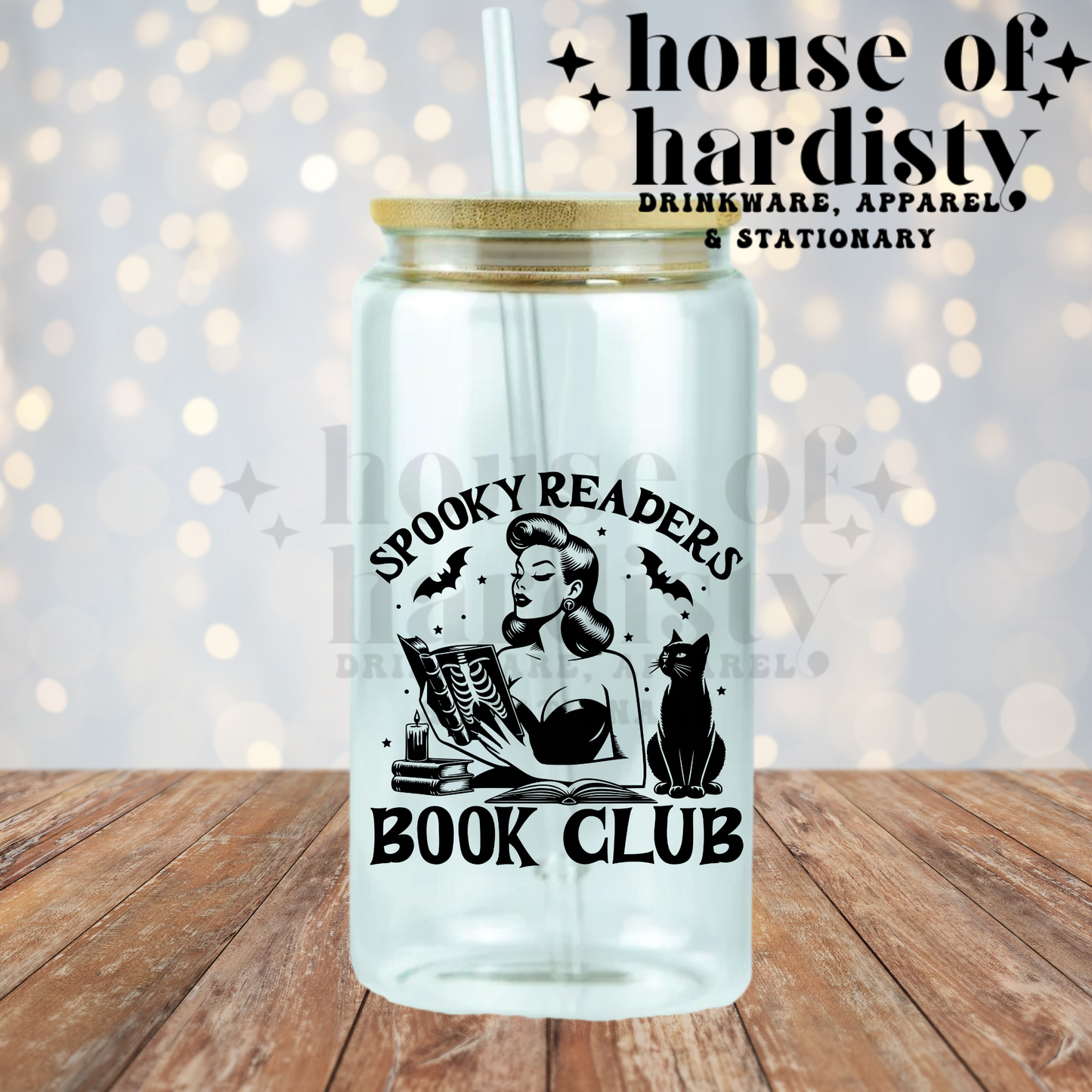 Spooky Readers Book Club | 16oz Hot & Cold Glass Cup