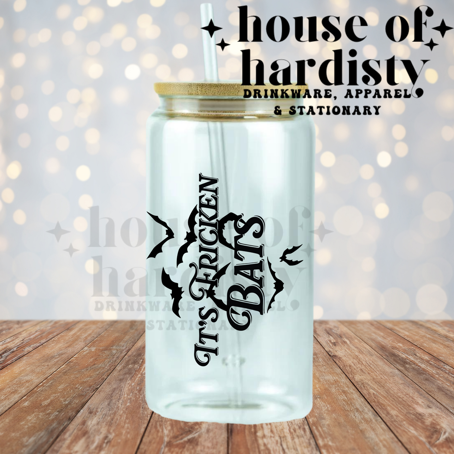 It's Fricken Bats | 16oz Hot & Cold Glass Cup