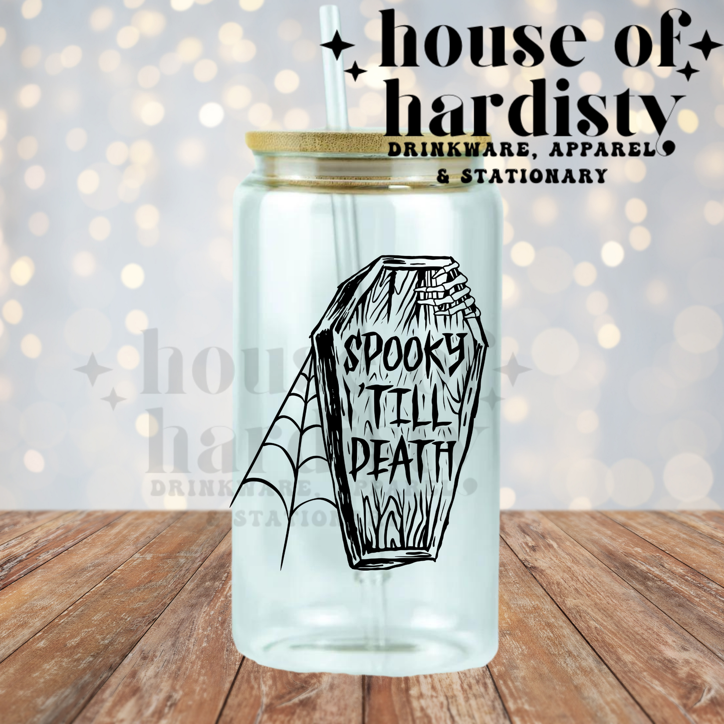 Spooky 'Till Death | 16oz Hot & Cold Glass Cup