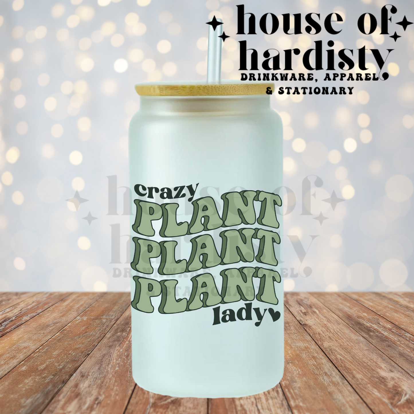 Crazy Plant Lady | 16oz Hot & Cold Glass Cup