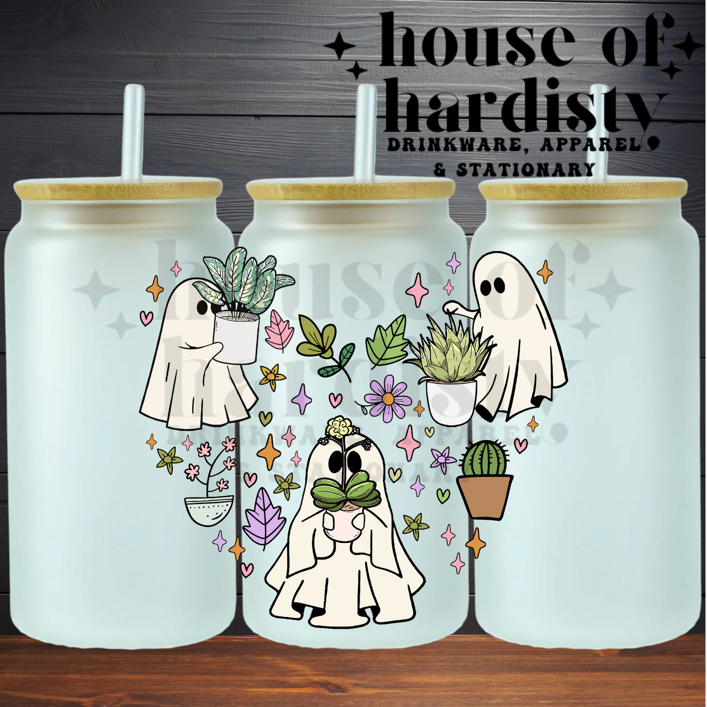 Plant Lovin' Ghouls | 16oz Hot & Cold Glass Cup