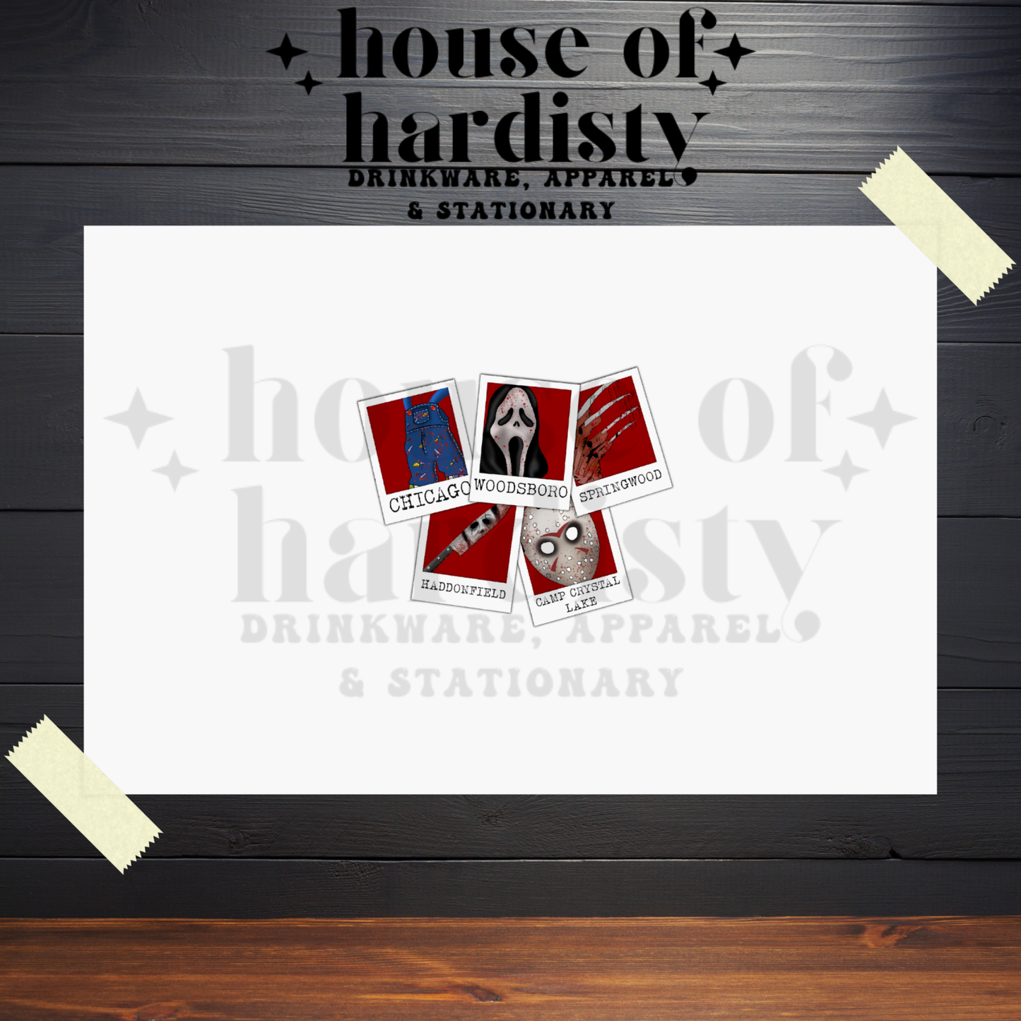 Horror Friends Polaroid | 16oz Hot & Cold Glass Cup