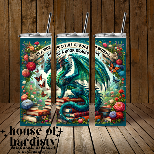 Book Dragon | 20oz Travel Tumbler