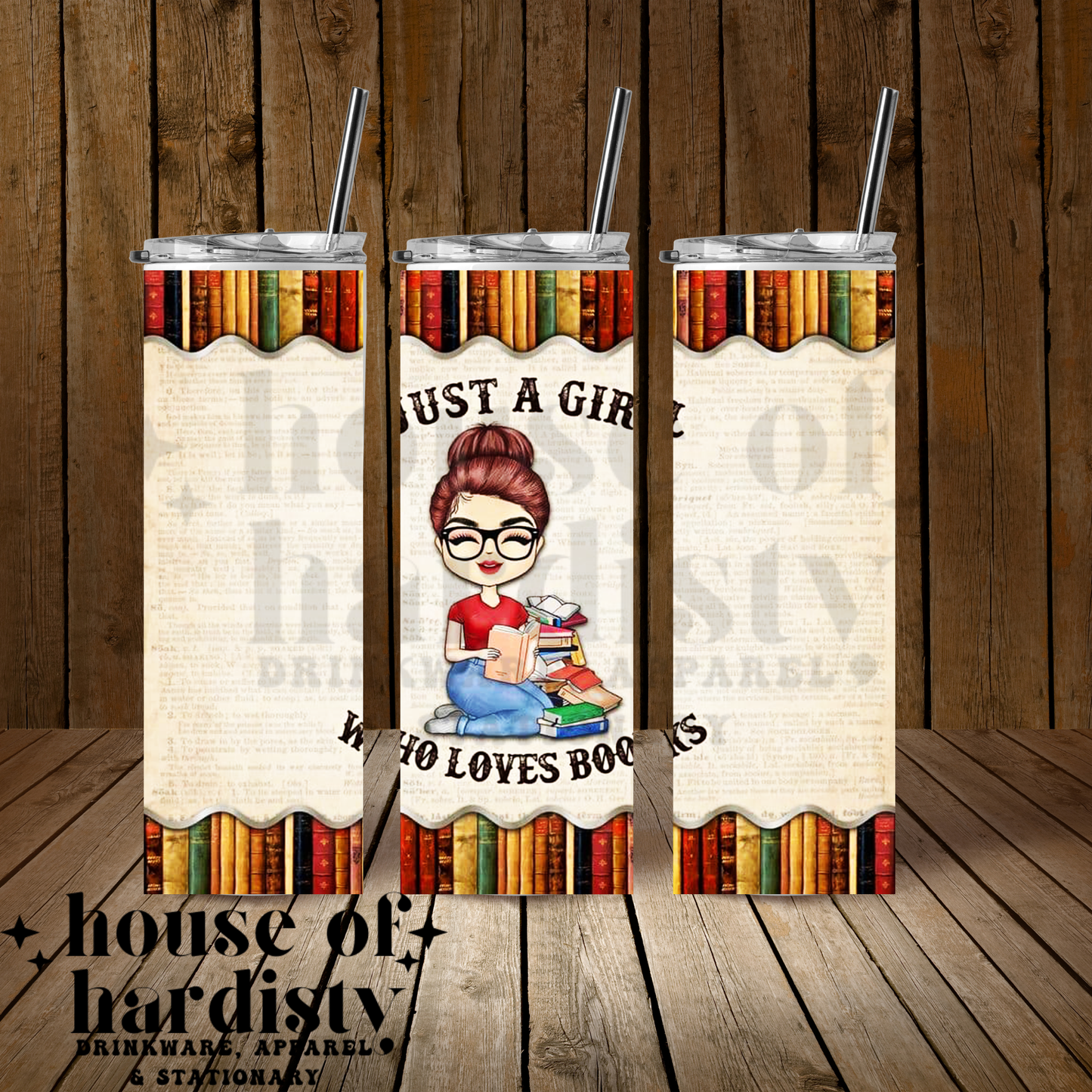 Girl Who Loves Books | 20oz Travel Tumbler