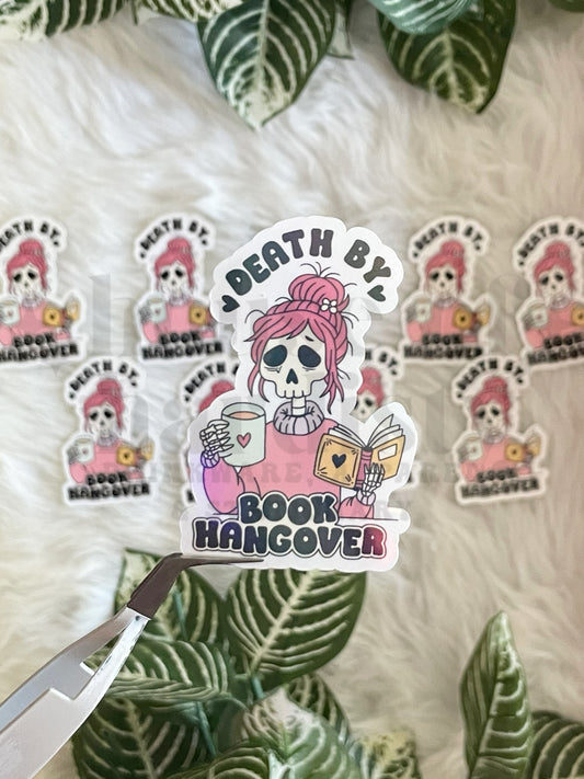 Death By Book Hangover | Sticker