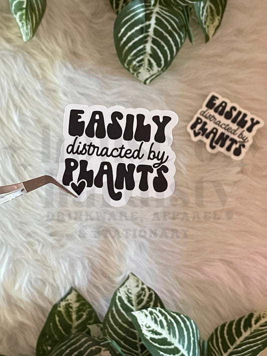 Easily Distracted by Plants | Sticker