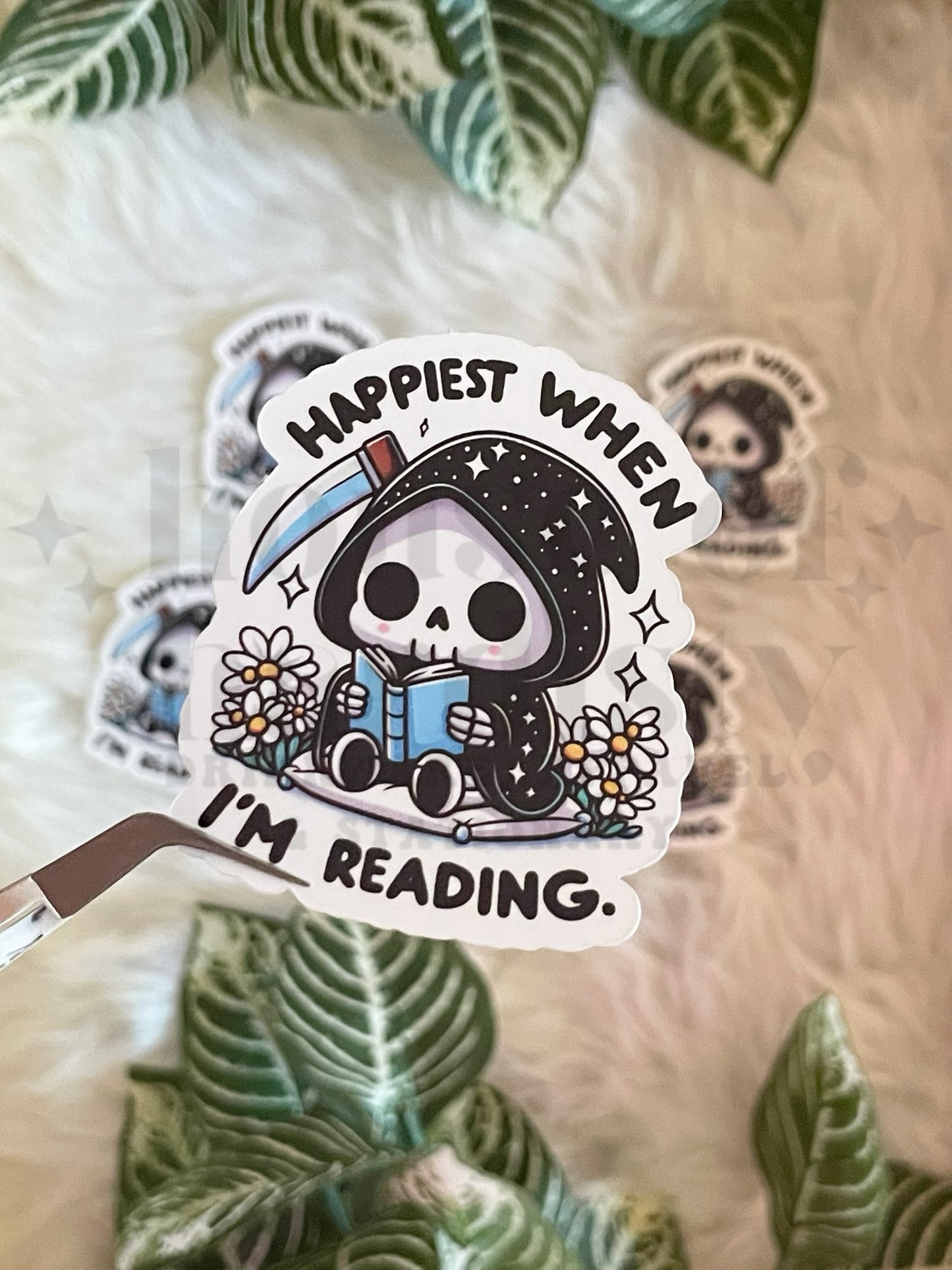 Happiest When I'm Reading | Sticker