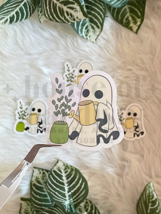 Plant Watering Ghoul | Sticker